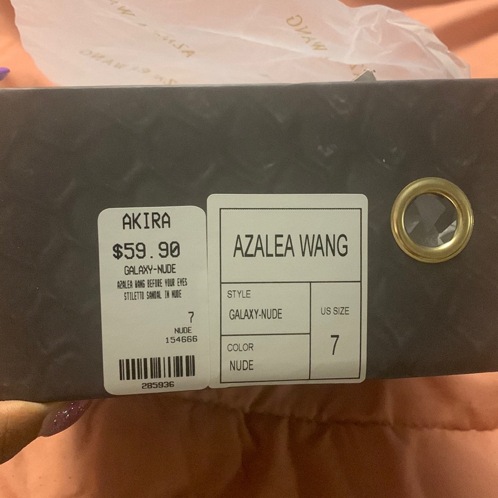 AZALEA WANG STILETTO SANDAL IN NUDE